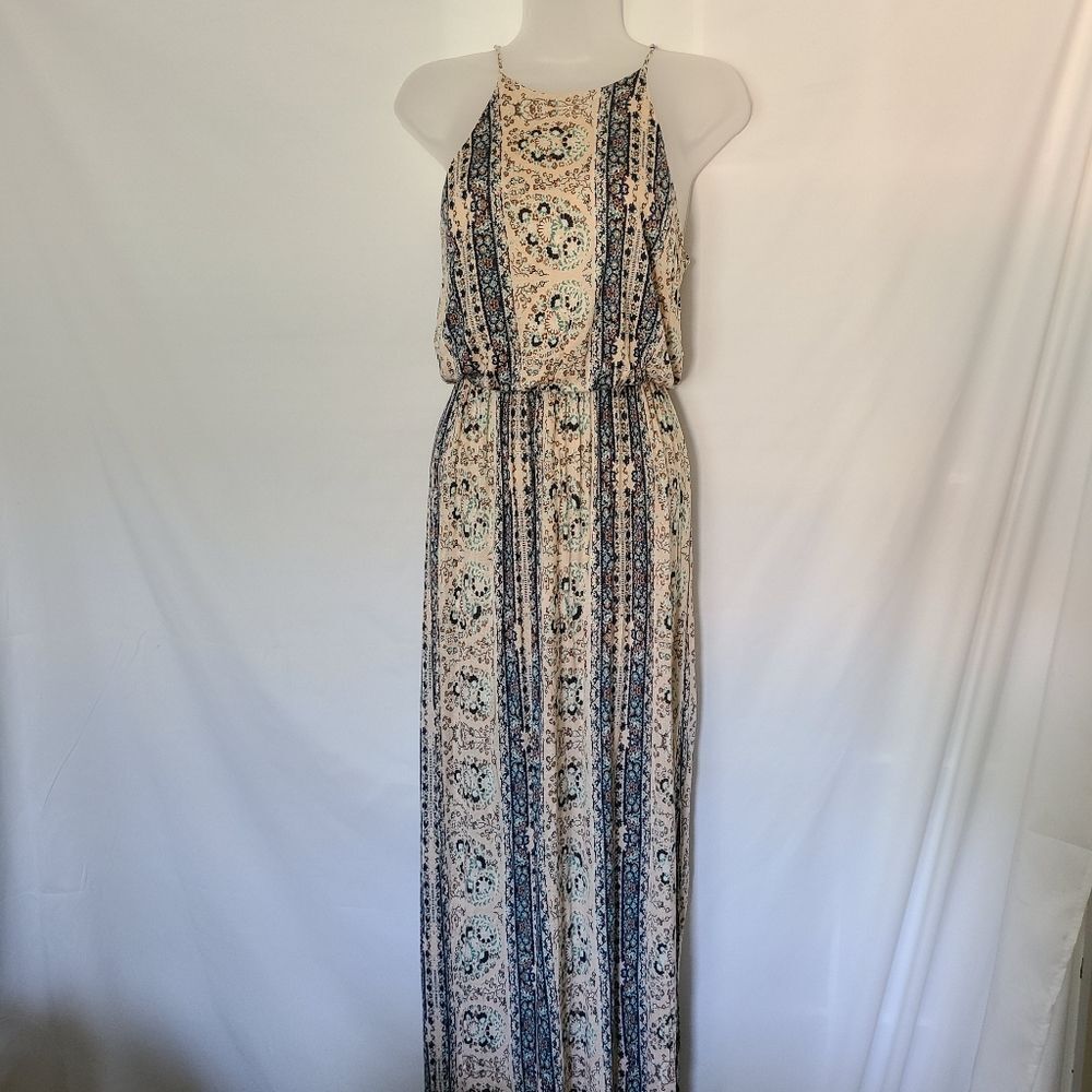 LUSH Boho Pattern Maxi Dress Size Small